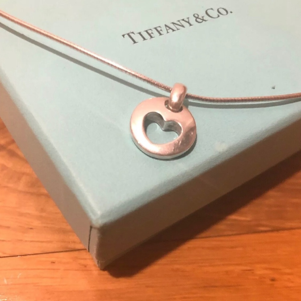 Tiffany & Co. Stunning Heart Cutout Necklace!!!